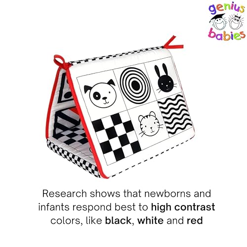 Genius Baby Toys Tummy Time Mirror for Babies 0-6 Months Double