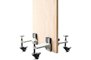 DITKOK 2 in 1 Heavy Door Dolly and Door Board Lifter, Installation Tool Kit for 5/8" to 2 1/4" Door, Include 1-3/4" and 2-1/4" Pre-Hung, Slab, Front Door, and Barn Doors, Single Person, Hands-Free