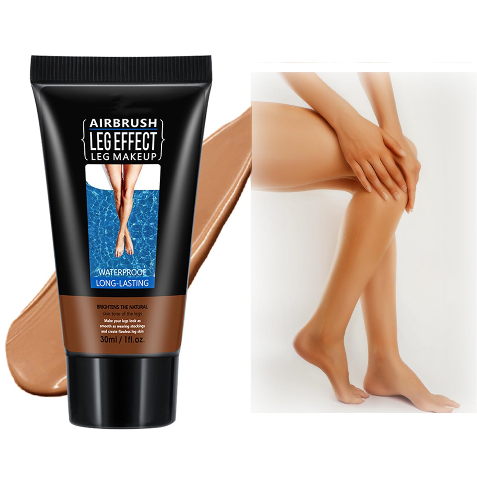 Colour Corrector Concealer, Leg Makeup Waterproof No Transfer, Leg Vein Cover up Makeup Lotion, Body Scar Cover up, Concealer Full Coverage (BRONZE)