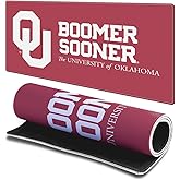 Head Case Designs Officially Licensed University of Oklahoma OU Boomer Sooner The University of Oklahoma 23.62 x 11.81 x 0.12 inches (600 x 300 mm) - L Gaming Office Desk PC Keyboard Mouse Mat Pad