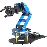 Robotic Arm Kit 6DOF Programming Robot Arm with 6 Servos, Handle, Mechanical Claw, etc, PC Software APP Control with Tutorial for Arduino STEM Education &amp; Engineering Science Kits, LeArm Open Source