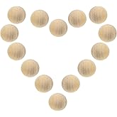 Joyangy 50Pcs 1 Inch Unfinished Natural Wooden Balls, 25mm Round Wood Craft Spheres for DIY Projects, Arts and Crafts, Decoration - No Hole