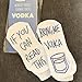'If You Can Read This Bring Me Vodka' Funny Ankle Socks - For Vodka Lovers