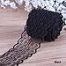 LEIZENG Beautiful 4.5CM 10 Yards Retro Embroidered Lace Trim Ribbon DIY Craft Sewing Decor Black