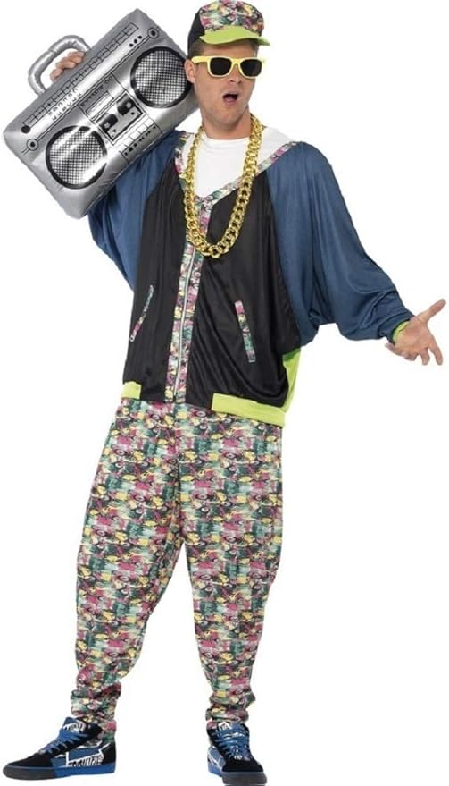 Hommes de 1980 Années 80 Hip Hop Rappeur MC Hammer Glace Vanille Fraîche Prince Décennies Fête Hommes de 1980 Années 80 Hip Hop Rappeur MC Hammer Glace Vanille Fraîche Prince Décennies Fête