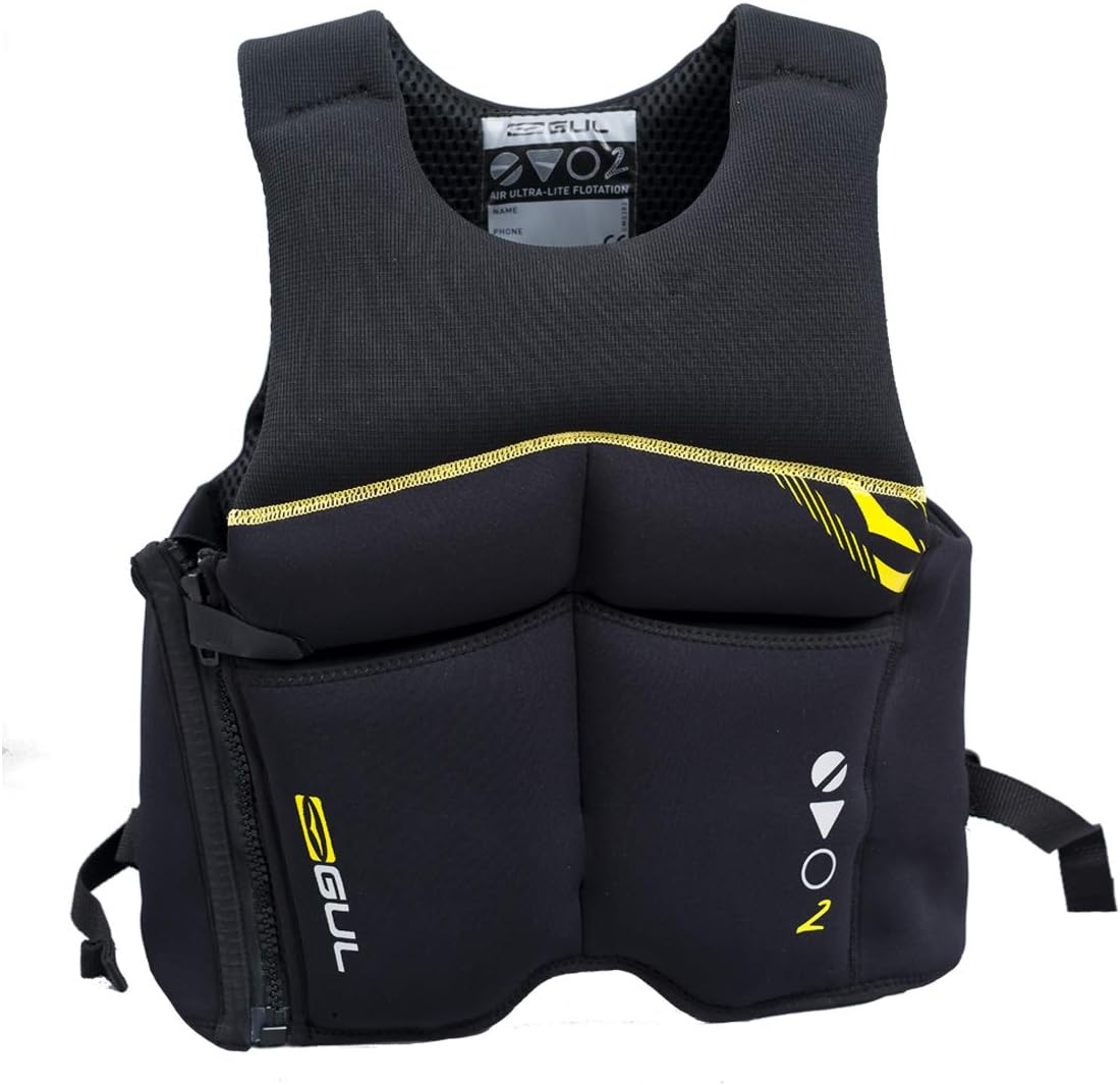 Gul Evo2 Kids Youth Junior 50N Kayak Dinghy Sailing PFD Buoyancy Aid for Watersports Black - Lightweight - Unisex