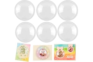 BAOFALI Lot de 20 grands dômes 3D en forme de cercle dimensionnel de 8,9 cm de diamètre pour cartes shaker, couvercles de sha