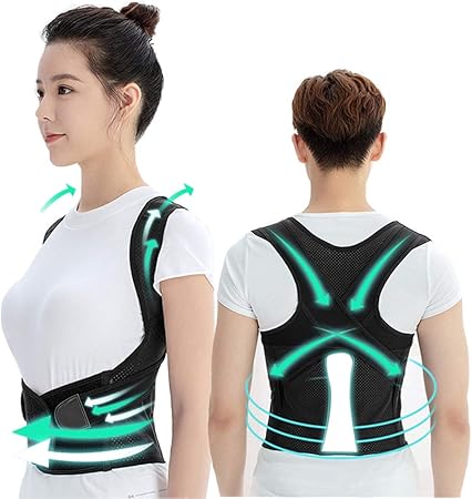 Amazon 猫背矯正 姿勢矯正 ベルト 姿勢サポーター 背筋補正ベルト 男性 女性 L Brodio 背中用