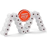 MUNBYN 2 1/4 x 50ft Thermal Paper (20 Rolls), BPA Free Receipt Paper, 58mm Thermal Receipt Paper Fits 58mm Mini Thermal POS Printer & Square Terminal Credit Card Machines