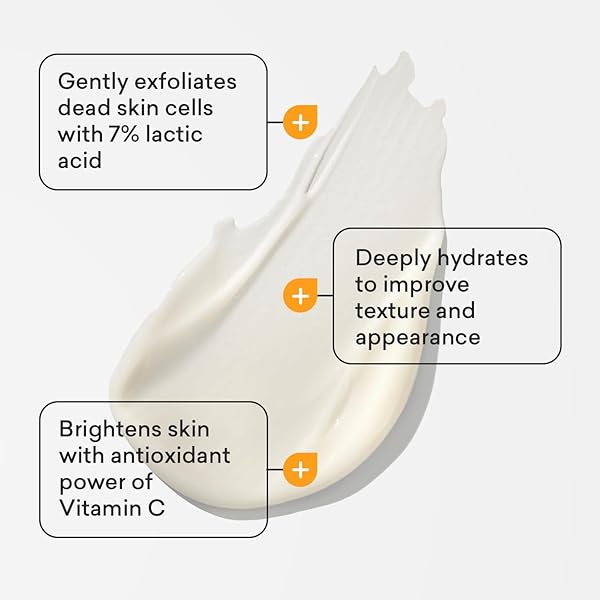 AMLACTIN DAILY VITAMIN C LOTION – 7.9 OZ BODY LOTION WITH 7% LACTIC ACID – SKIN-BRIGHTENING EXFOLIATOR AND MOISTURIZER FOR DRY SKIN