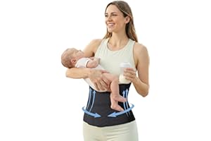 Allaugh Postpartum Belly Band for Women: Abdominal Binder Post Surgery C Section Waist Trainer, Soft Fabric Abdominal Wrap for All Day, Comfort Non-Itchy, After Birth Recovery Easy Put On and Take Off