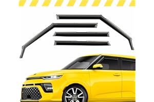 AEROGUYS in-Channel Window Deflectors Extra Durable Window Visors Rain Guards Fit for Kia Soul 2020-2024, Sun Visors, Wind Vent Visors, Car Accessories- 4pcs. AG0284