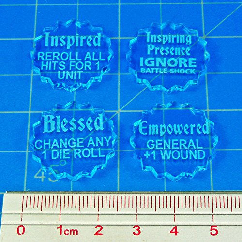 AoS: Heroic Triumph Token Set, Transparent Light Blue (4)