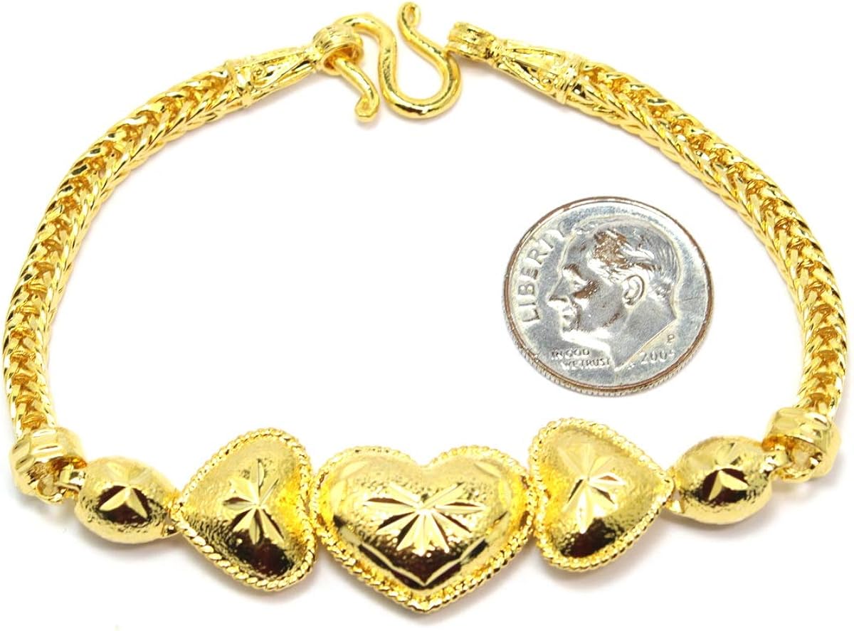 Beads \u0026 Heart 22k Gold Plated Jewelry 