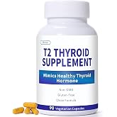 Jkrova Bio-Identical T2 Thyroid Supplement (3,5-Diiodo-L-Thyronine) &ndash; Supports Metabolism &amp; Energy | T2 Supplement for Hashimoto&rsquo;s, Hypothyroidism &amp; Thyroidectomy &ndash; Minimal Side Effects, 90 Capsules