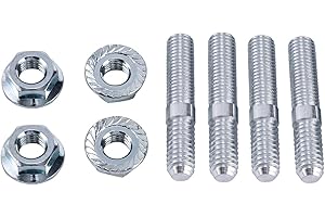 CELOMT 8mm M8 Bolt Exhaust Port Stud Nuts Fit Harley Sportster 95-03 Dyna