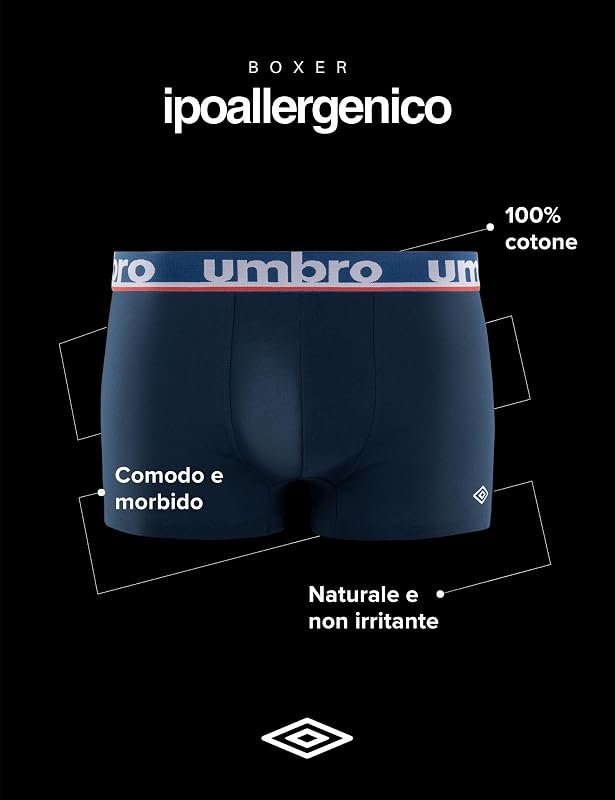 Mutande Boxer Uomo 100% Cotone, Set da 5, Nero CLA5 (L)