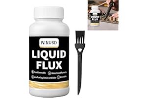 WINUSD Liquid Solder Flux(200 ml/8 Oz.) | Water-Based No-Clean Liquid Flux for Soldering Electronics | Lead-Free Liquid Solder for SMD/BGA/IC/PCB Repairing, Stained Glass Repair Solder Work | Soldering Tools