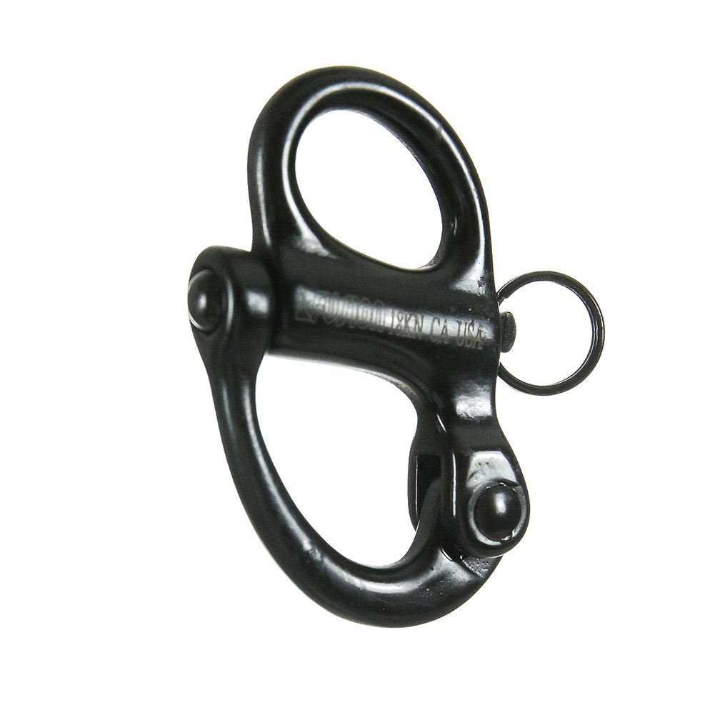 Fusion Climb Quick Release High Strength Snap Shackle 18KN Pull-Lock Mechanism Matte Black