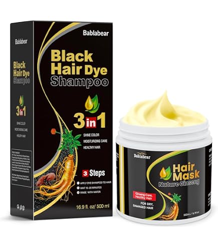 Amazon.com : Black Hair Dye Shampoo and Hair Oil : Beauty
