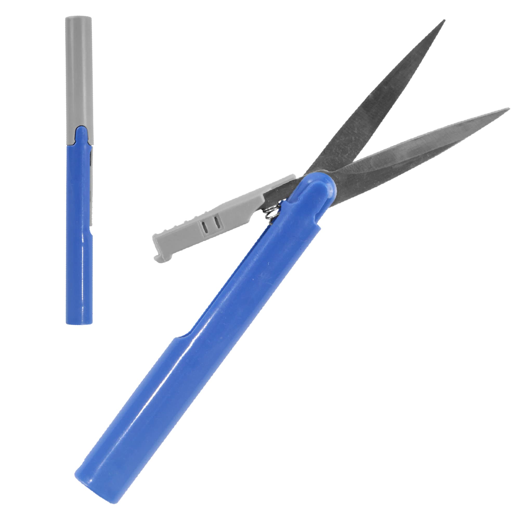 BambooMN Penblade Portable Pen-Style Pocket Seam Ripper Travel Scissors - Blue - 1 Pair — image 1
