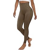 FeelinGirl Leggings for Women Tummy Control High Waisted Compression Leggings Seamless Shapewear Pants Non-See-Through