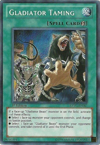 Yu-Gi-Oh! - Gladiator Taming (EXVC-EN087) - Extreme Victory - 1st Edition - Secret Rare
