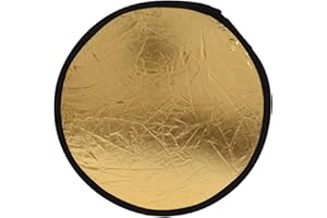 RASTKY 11.8 Inch Portable 11.8 Inch Round Reflector Disc Reflector for Macro Photography, Foldable Photo Reflector with Case