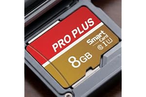 8GB MicroSD Card with Adapter, A1, C10, U1, 150MB/s Read for Smartphone, Tablet, Gaming, Full HD Video, Gold