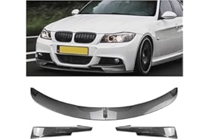 IDENUONA Front Bumper Spoiler Lip Splitter for BMW 3 Series E90 E91 LCI M Sport 2009-2012