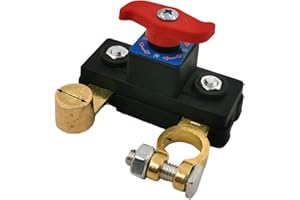 Battery Isolation Switches for Cars Trucks Prevents Discharge Brass Design Easy Installation Heavy Duty Cutoff Switches