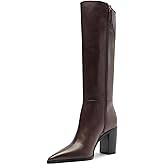 SCHUTZ Mikki Up Block Boot 6.5 / Brown/Leather