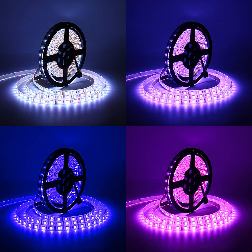 SUPERNIGHT LED Strip Lights, 16.4Ft RGB Color Changing SMD5050 300 LEDs