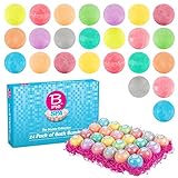 Spa Bath Bombs Gift Set – Pack of 24 Colorful Individually Wrapped 80g Bath Bomb Fizzies in a Variety of Fruity, Floral & Tropical Fragrances – Perfect Gift idea For Women & Kids