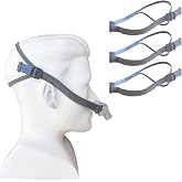 3‑Pack Replacement Headgear for AirFit P10/N30, Adjustable CPAP Mask Strap | Latest Version CPAP Headgear Strap, High Elasticity, Soft Durable Adjustable, Compatible with P10/N30 CPAP Nasal Pillow Masks