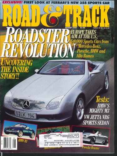 ROAD & TRACK Volkswagen Jetta VR6 BMW M3 Ford Ecostar Electric road tests 8 1994