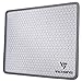 VicTsing Mouse Pad with Stitched Edges, Premium-Textured Mouse Mat Pad, Non-Slip Rubber Base Mousepad for Laptop, Computer & PC, 10.2×8.3×0.08 inches, Grey