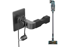 LIBOER Adjustable Vacuum Wall Mount for Shark Vacuum Shark Cordless Vacuum Wall Mount Compatible for Dyson V7 V8 V10 V11 V12 V15 Shark IX141 IZ562H IZ682H IZ361H IZ462H IZ163H IZ363HT IZ483H (Grey+Clip)