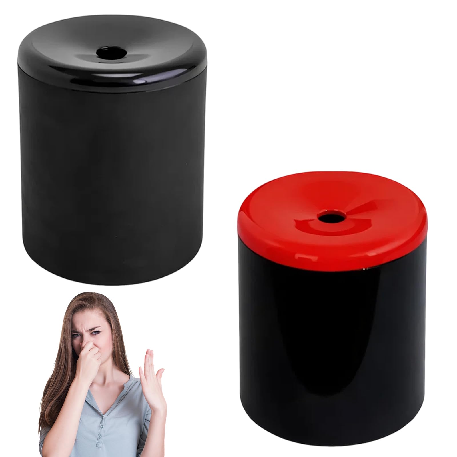 2 Pcs Fart Machine, Realistic Sound Fart Whistle Toy Set, Fart Noises Toy Practical Jokes, Hilarious Squeeze Prank Gag Gift for Parties and Social Gatherings (Red Black)