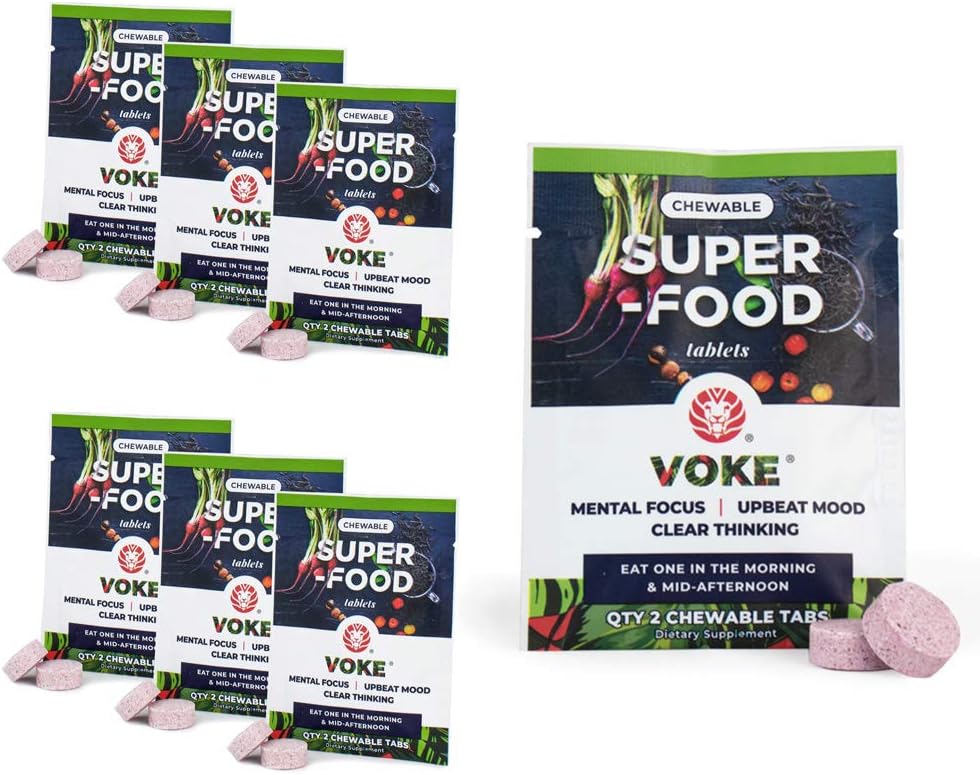 Voke Energy JitterFree, AllDay Packs for Energy, Mental