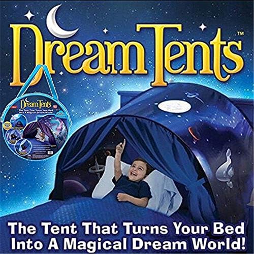 Steerfr Dream Bed Tents for Kids, Foldable Magic Play Tent,Tent Fairy Playhouse Festival Decoration Tent Decoration Gift Fit for Boys or Girls