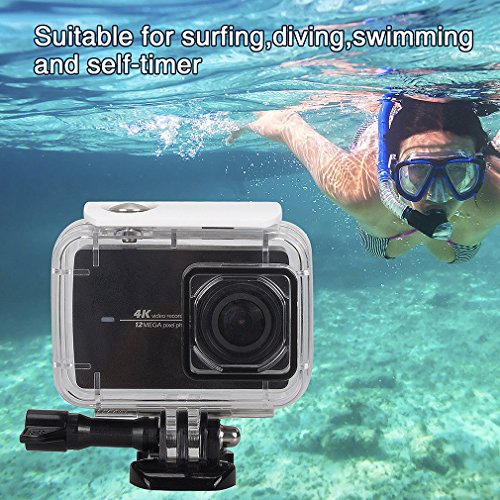 First2savvv Waterproof Case for Xiaomi Yi 4K/Yi 4K+/Yi Lite/YI Discovery 4K Diving Protective Housing Waterproof Case 40m for Xiaoyi 4K Xiaomi II/Yi Lite Action Camera with Bracket MI-Lite-05