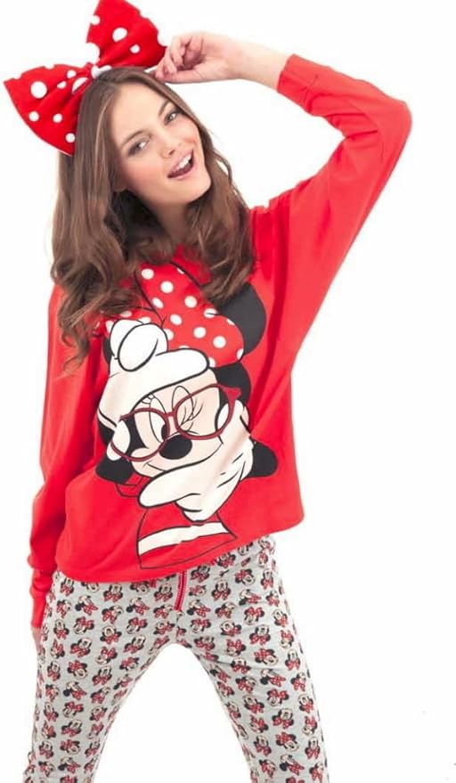 Disney Pijama Mujer Invierno Minnie Mouse Amazon.es Ropa