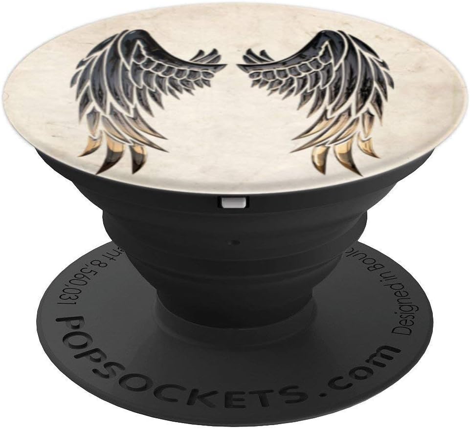 Guardian Angel Gold gradient Boho Angel wings Angelic PopSockets PopGrip: Swappable Grip for Phones & Tablets