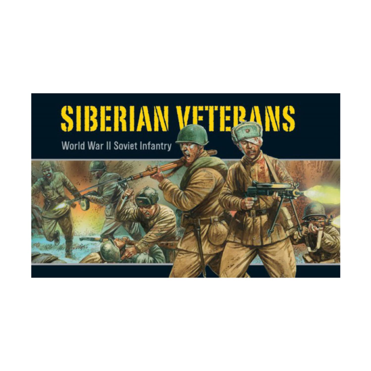 Warlord Games Siberian Veterans Infantry - 28mm Scale Plastic Miniatures for Bolt Action Highly Detailed World War 2 Miniatures for Table-top Wargaming