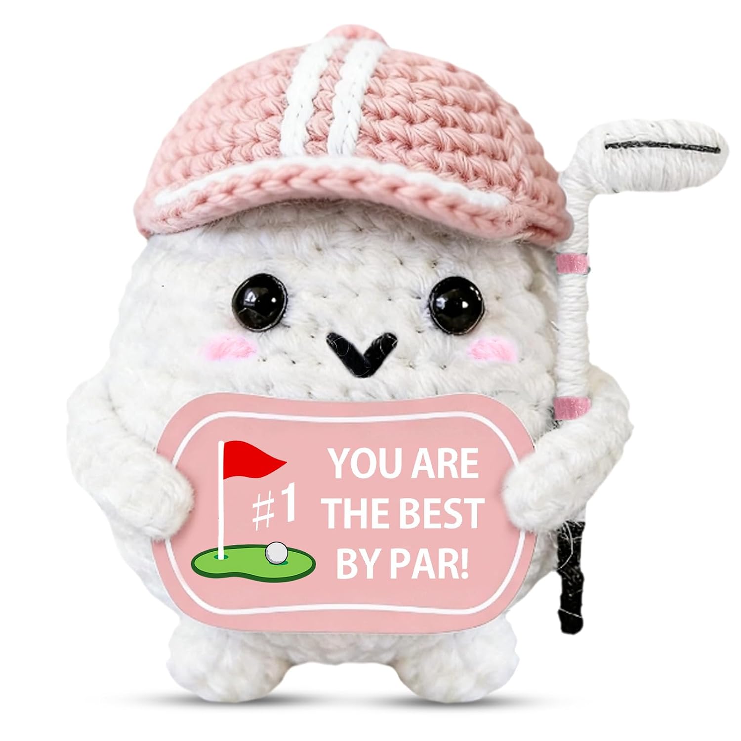 Funny Golf Gifts for Women Her, Pink Golf Ball Accessories for Girls Women | Cute Back to School Gifts for Students, Positive