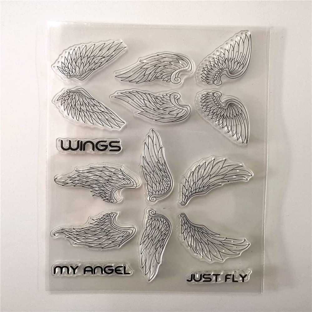 Welcome to Joyful 1pcs Different Wing Clear Stamp for Card Making Decoration and Scrapbooking 11x15cm