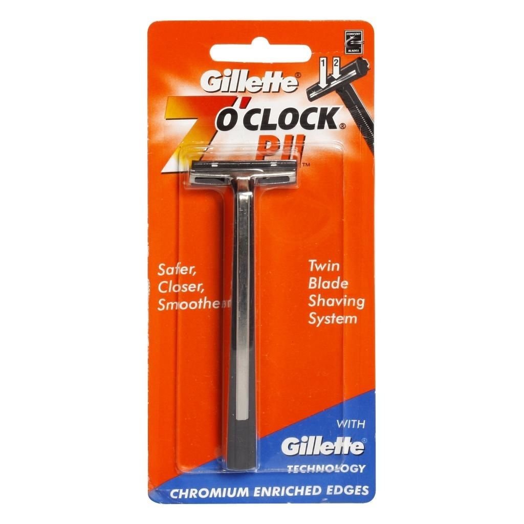 Gillette 7 O Clock PII Twin Blade Shaving Safety Razor