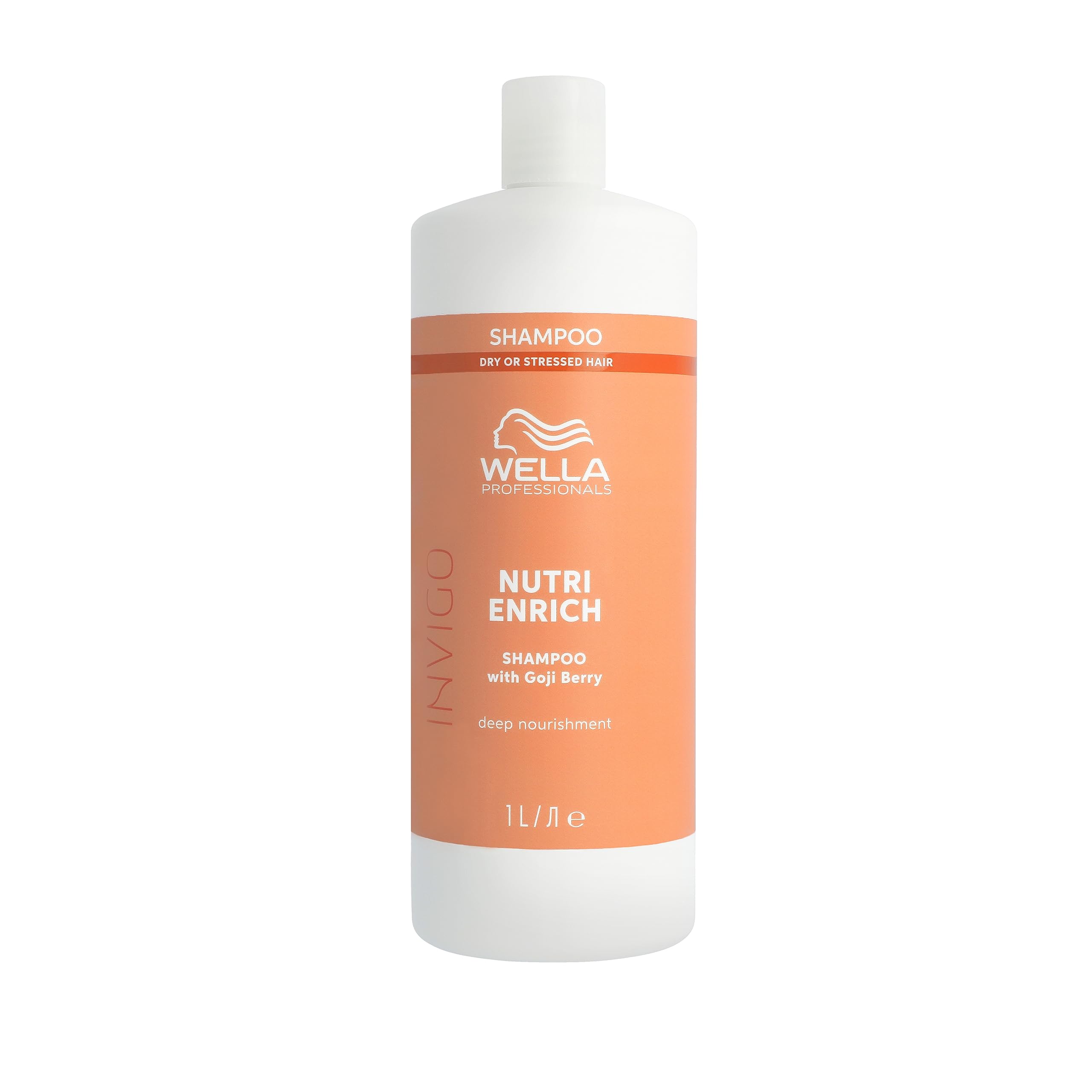 Wella Professionals Invigo Nutri Enrich Deep Nourishing Shampoo - Instant Deep Nourishment Shampoo With Oleic Acid and Goji Berry - Restore Dry and Damaged Hair 1l