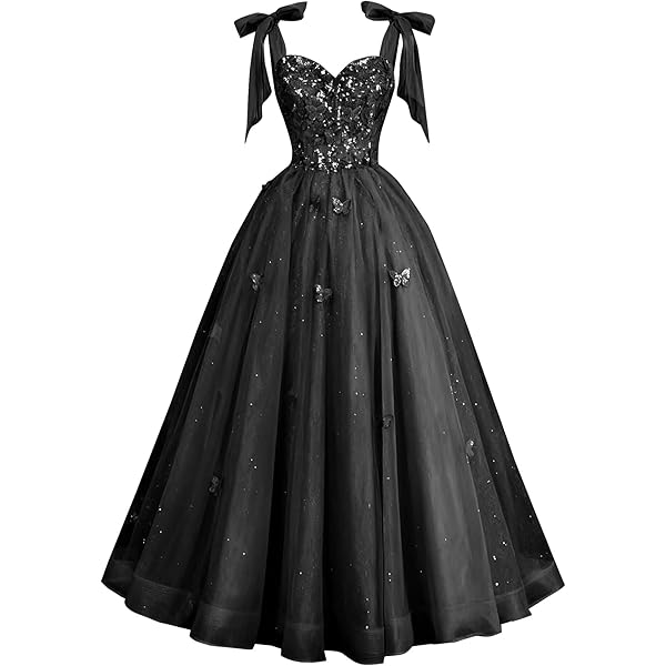 Lemai Vintage Long Gothic White and Black Lace Tulle Ball Gown Beaded Prom  Wedding Dresses 2 at Amazon Women's Clothing store